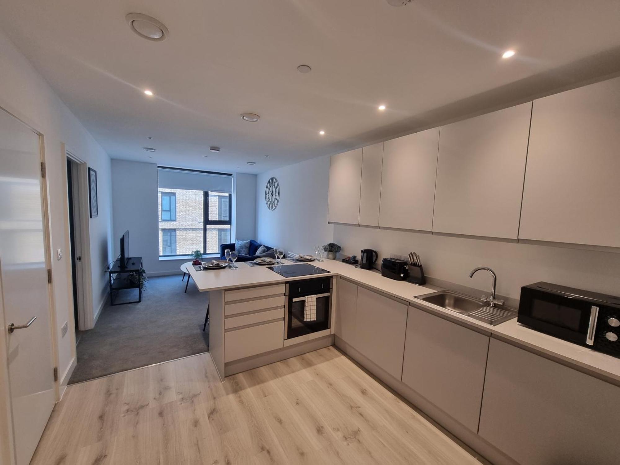 Trafford Suite Modern 1 Bed With Cinema Room Manchester Exteriör bild